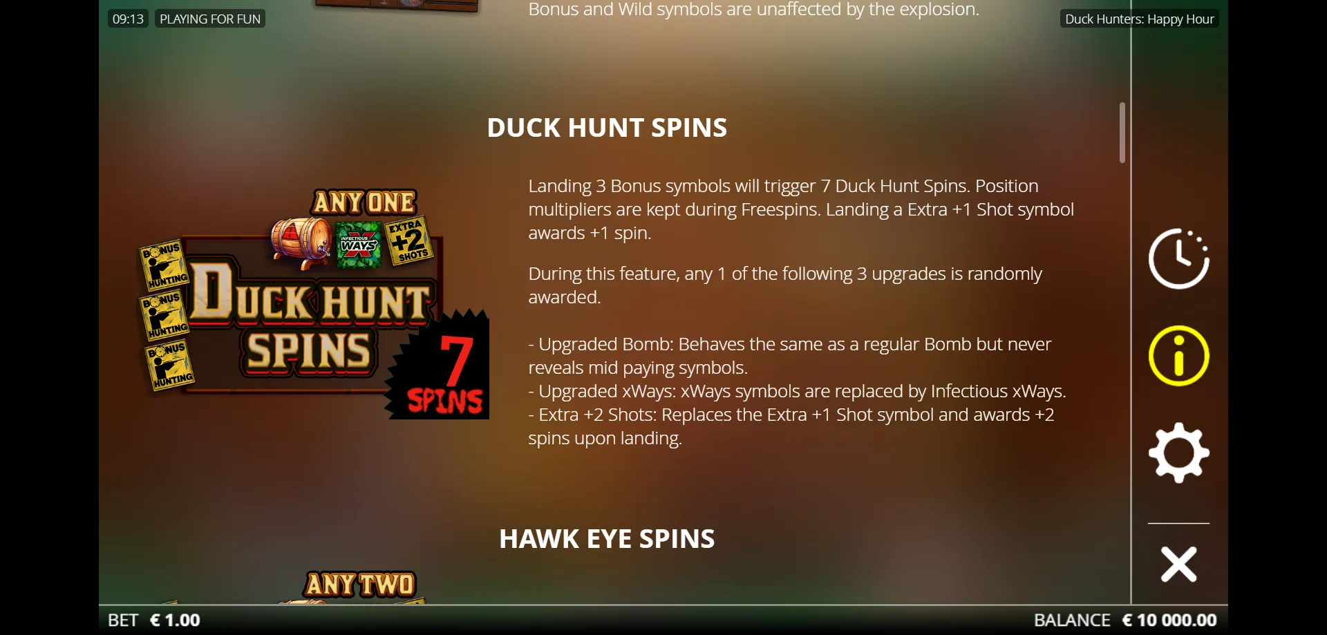 Bonussen en Speciale Features van Duck Hunters Happy Hour